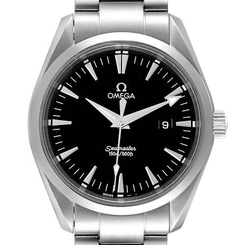 Photo of Omega Seamaster Aqua Terra Black Dial Mens Large Steel Watch 2517.50.00