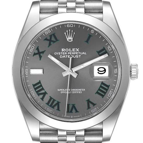 Photo of NOT FOR SALE Rolex Datejust 41 Grey Green Wimbledon Dial Steel Mens Watch 126300 Box Card PARTIAL PAYMENT
