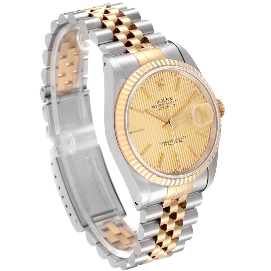 Rolex Datejust 18K Yellow Gold Tapestry Dial