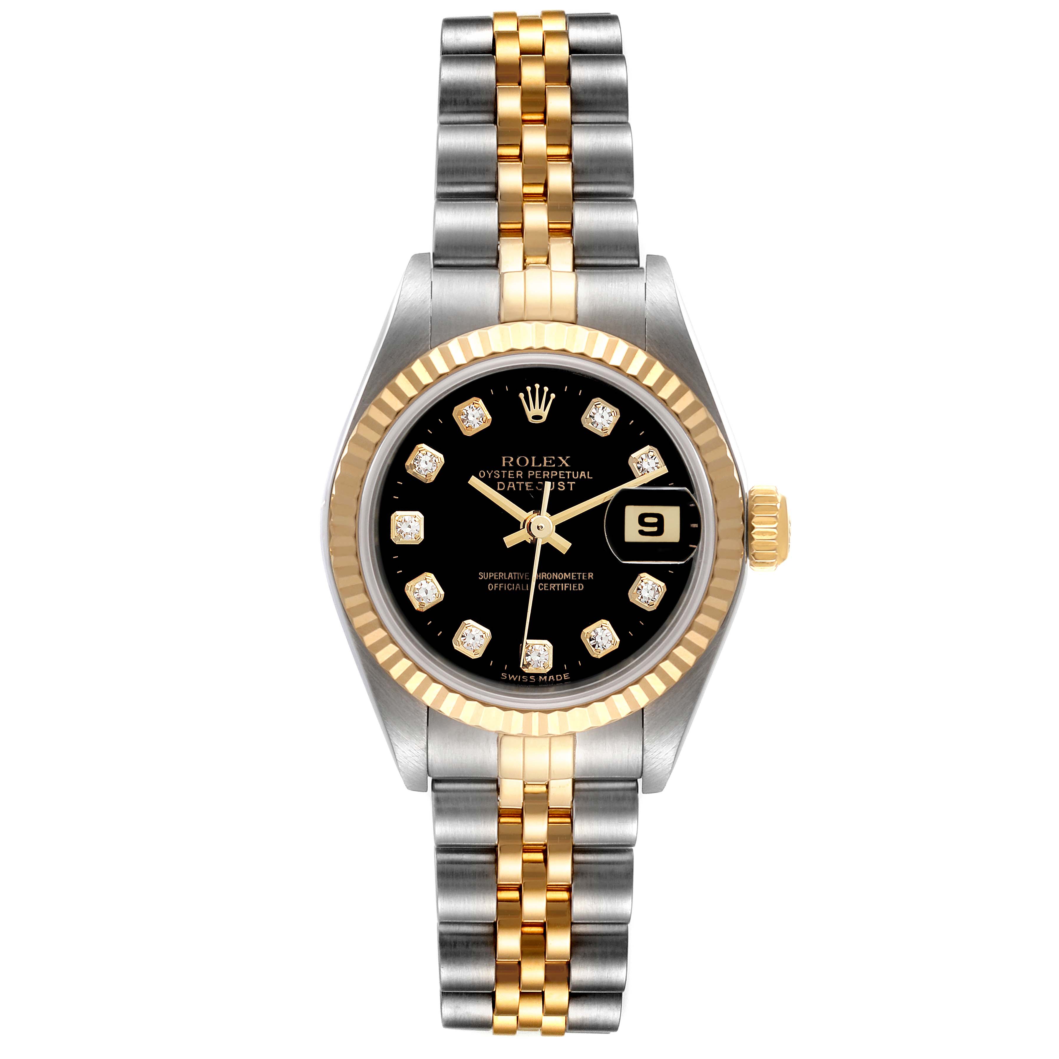 ROLEX DATEJUST 79173 2コマ rolex-datejust-steel-yellow-