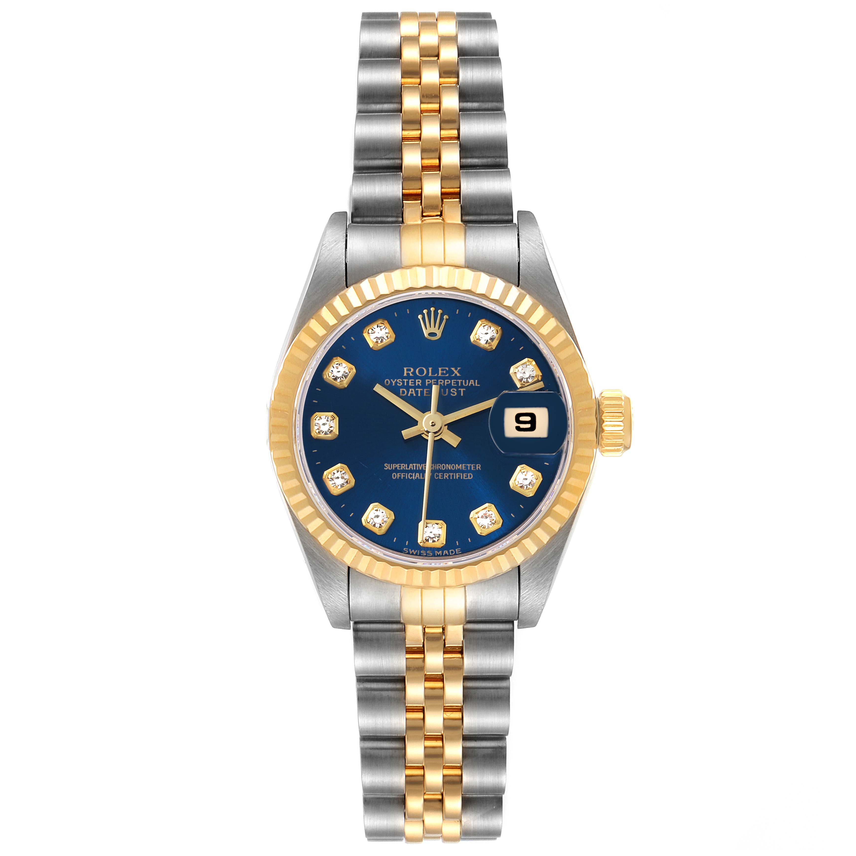 ROLEX DATEJUST 79173 2コマ rolex-datejust-steel-yellow-