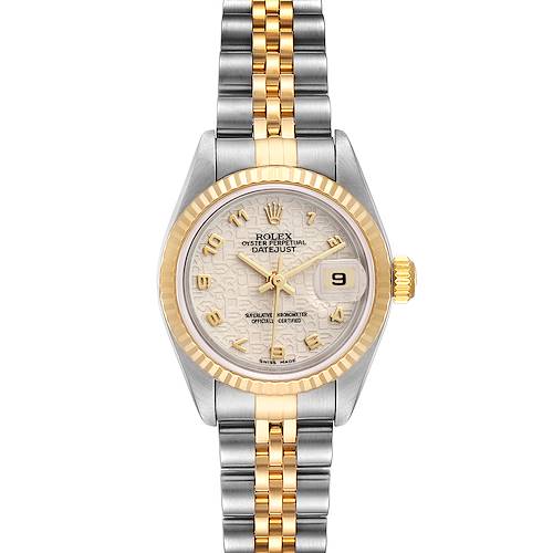 Photo of Rolex Datejust Steel Yellow Gold Ivory Anniversary Dial Ladies Watch 79173