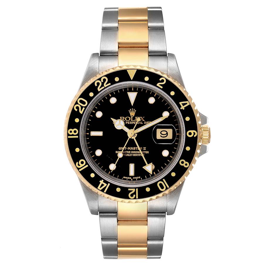 Rolex GMT Master II Yellow Steel Oyster Bracelet Mens Watch | SwissWatchExpo