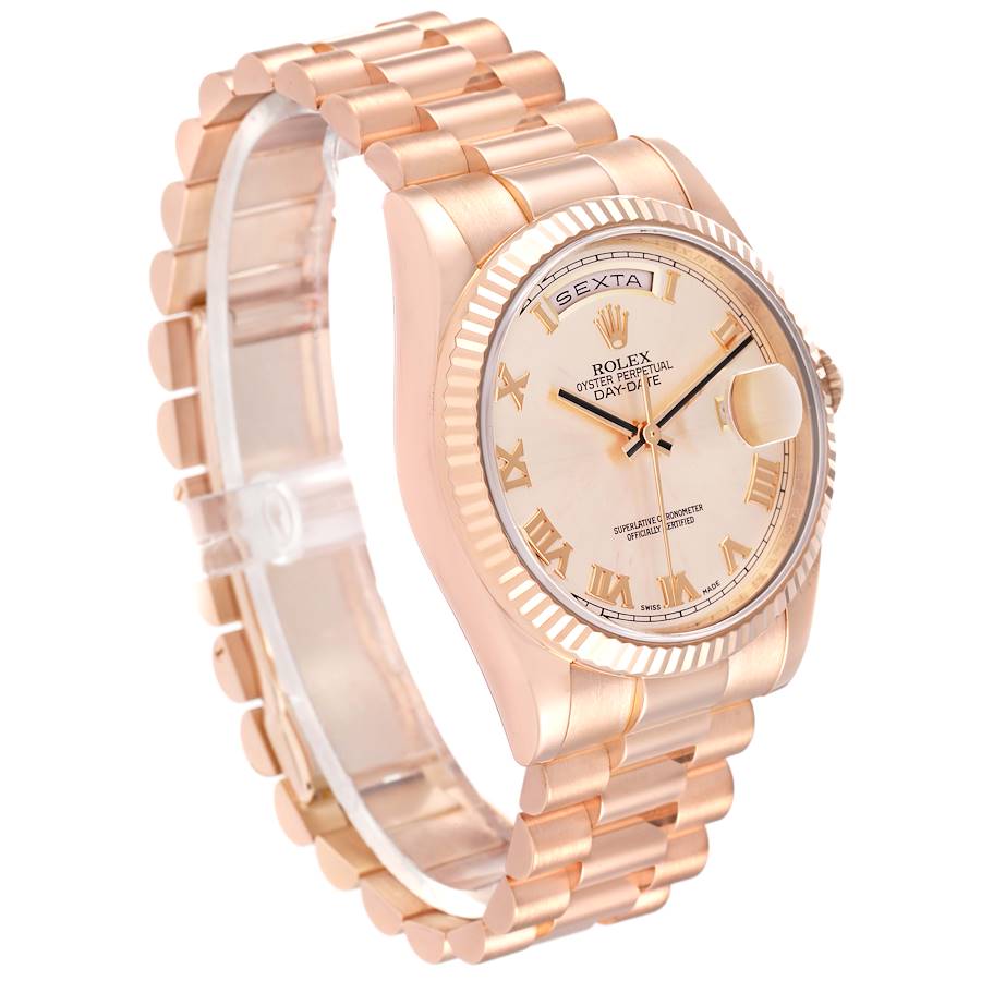 Rolex day date hot sale rose gold president