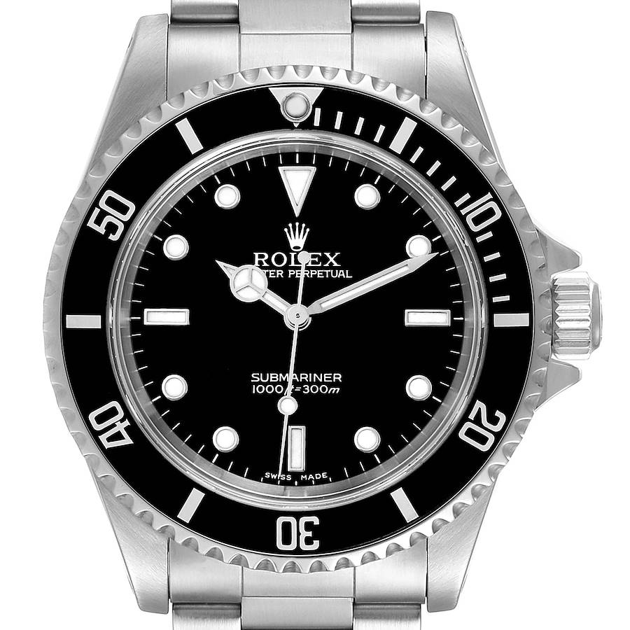 Rolex Submariner 40mm Non-Date 2 Liner Steel Mens Watch 14060 SwissWatchExpo