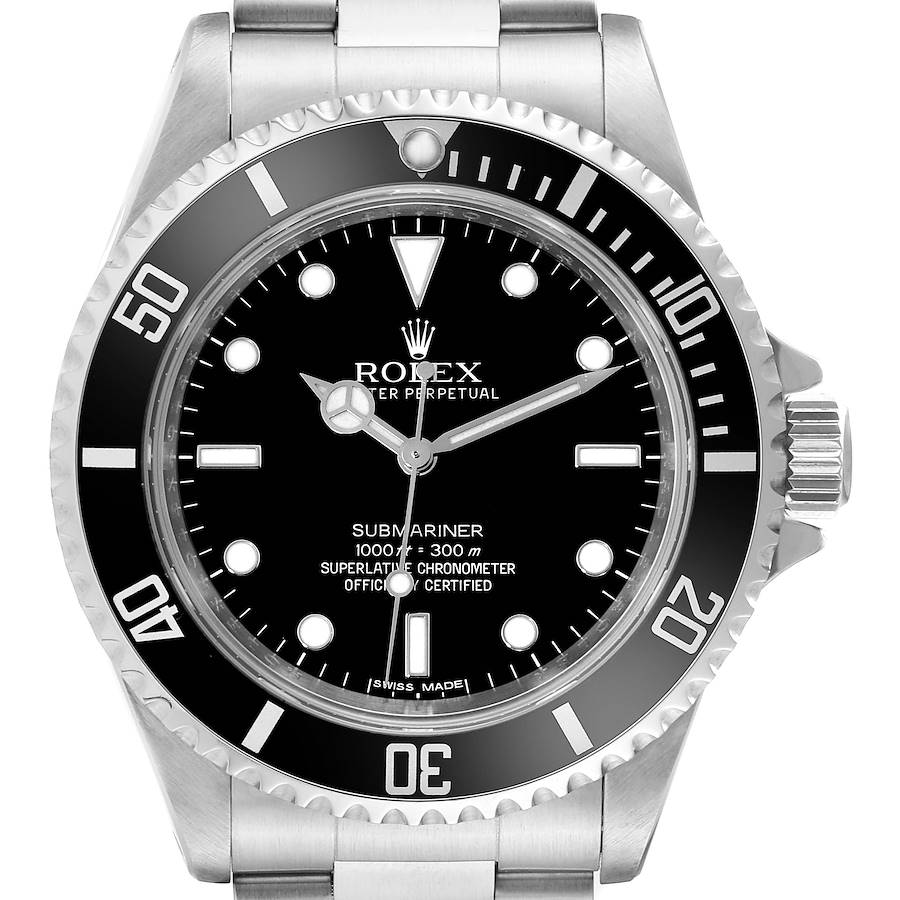 Rolex Submariner No Date 40mm 4 Liner Steel Mens Watch 14060 SwissWatchExpo
