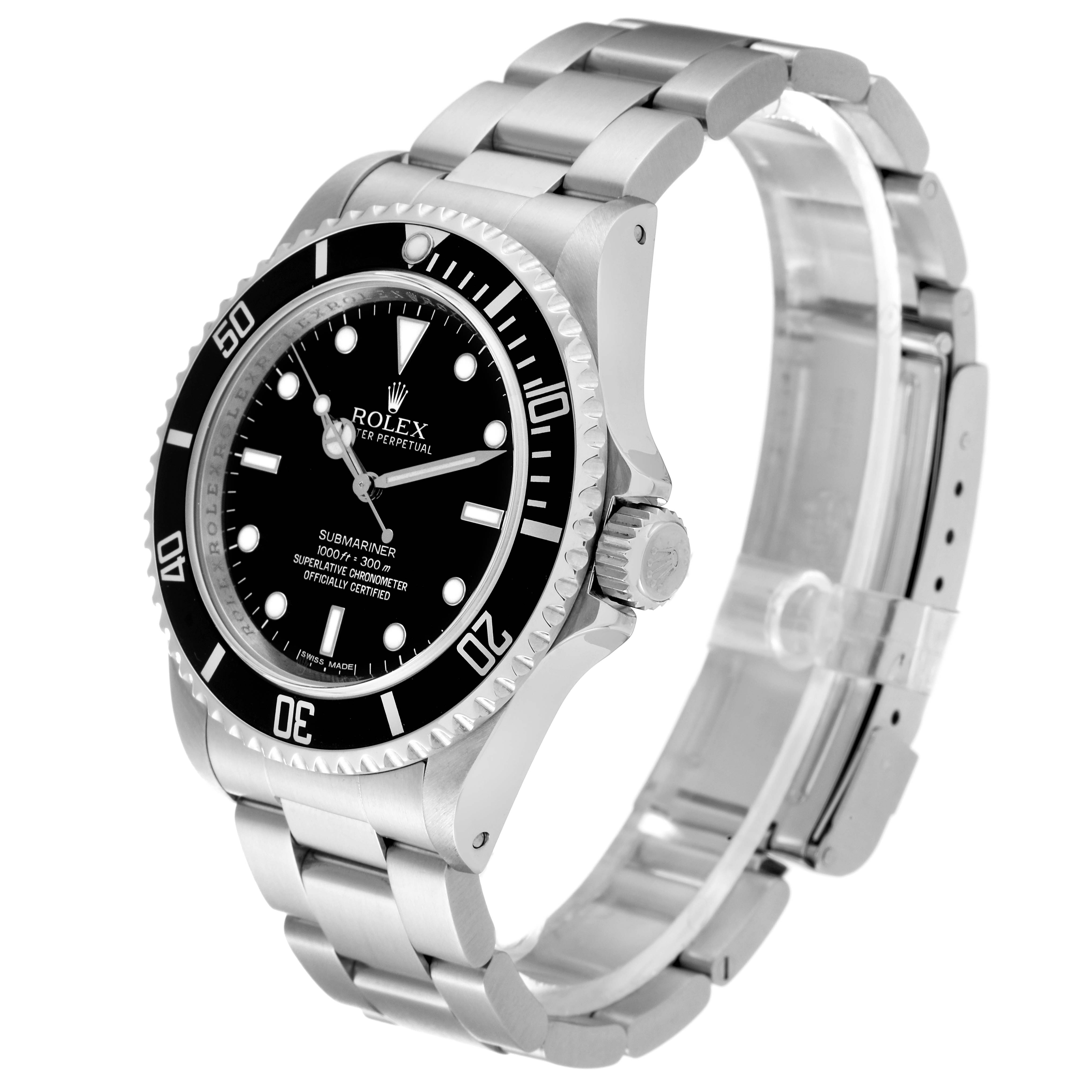 Rolex Submariner No Date 40mm 4 Liner Steel Mens Watch 14060 ...