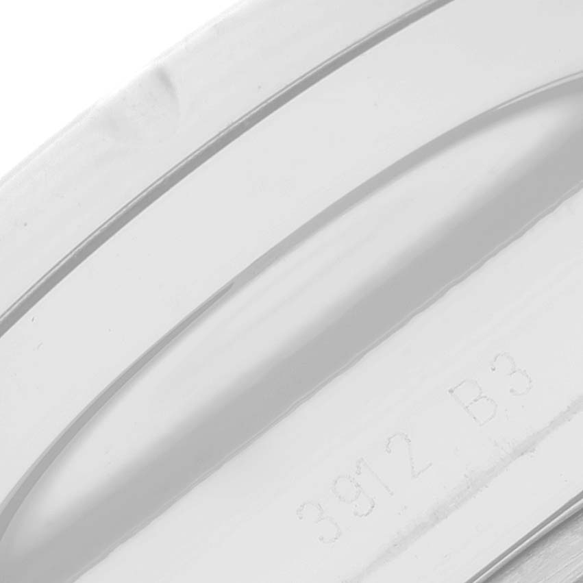 This close-up image shows the side of the Bentley model by Breitling's stainless steel bezel.