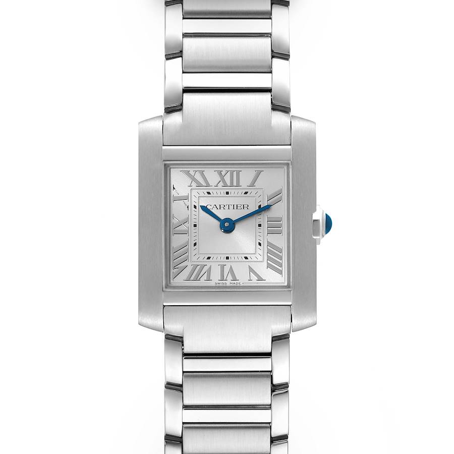 Cartier Tank Francaise Small Silver Dial Steel Ladies Watch WSTA0065 SwissWatchExpo
