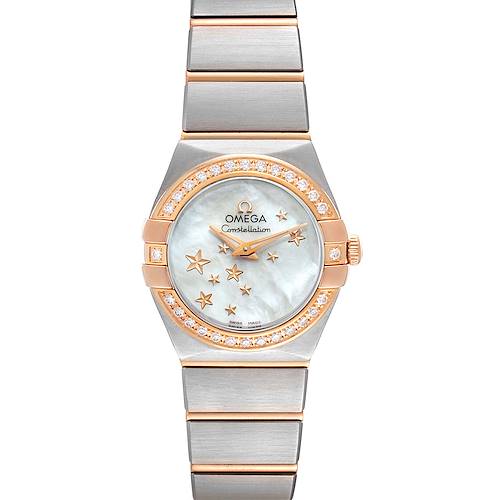 Photo of Omega Constellation Star Steel Rose Gold Diamond Ladies Watch 123.25.24.60.05.002