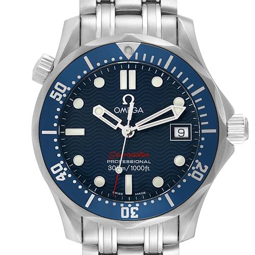 Photo of Omega Seamaster 300M Midsize Blue Dial Steel Mens Watch 2223.80.00 Box Card