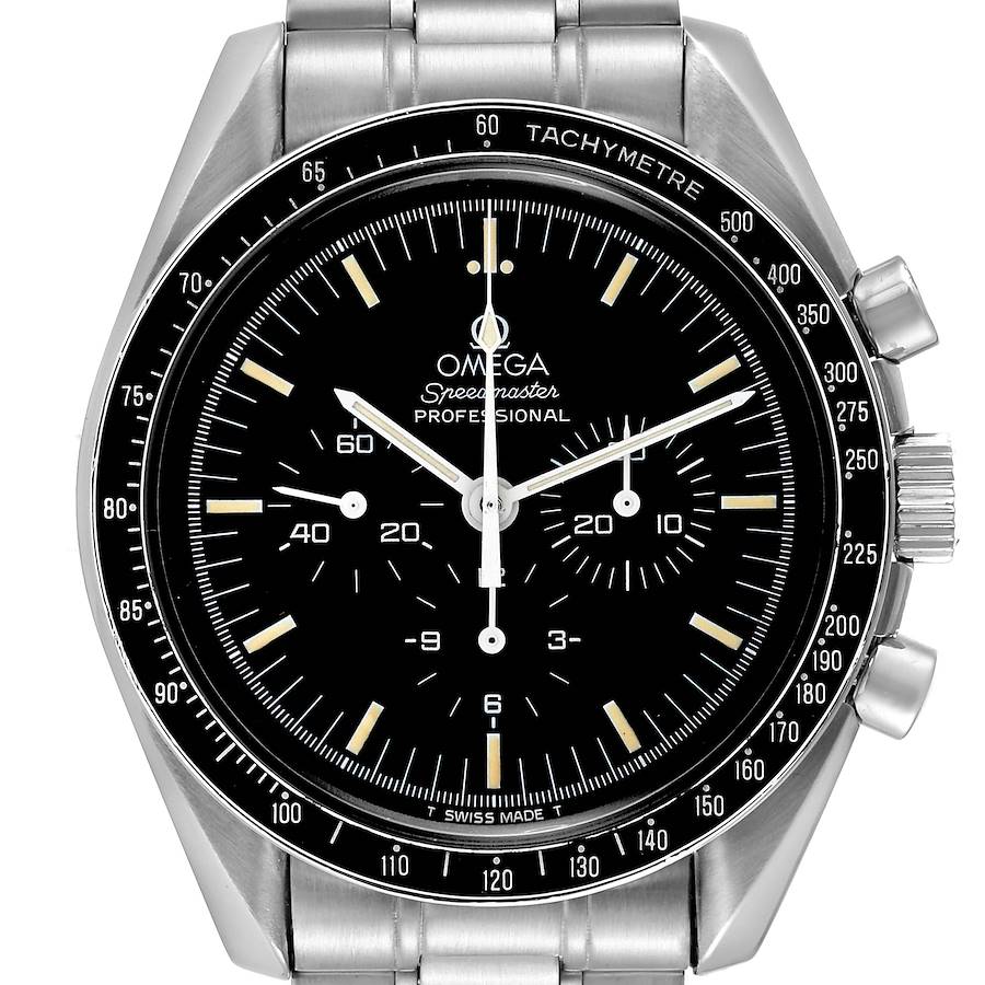 Omega Speedmaster 861 Black Dial Steel Mens Moon Watch 3590.50.00 SwissWatchExpo