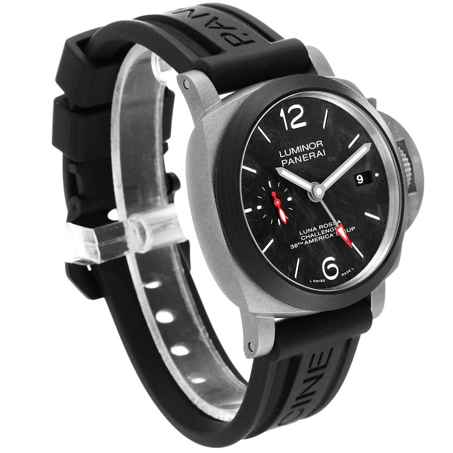 Panerai Luminor Luna Rossa GMT Titanium Carbotech Mens Watch