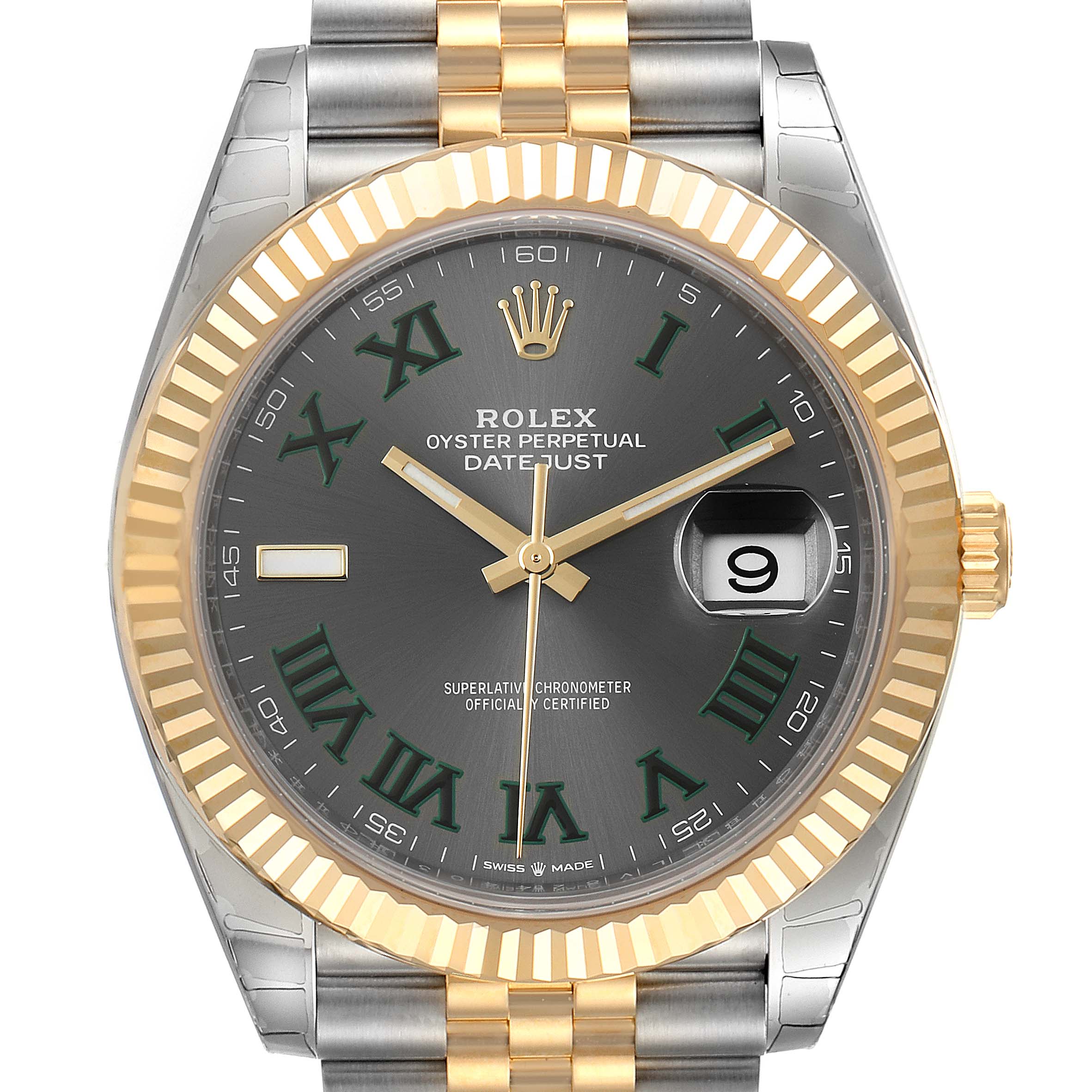rolex datejust 41 green dial