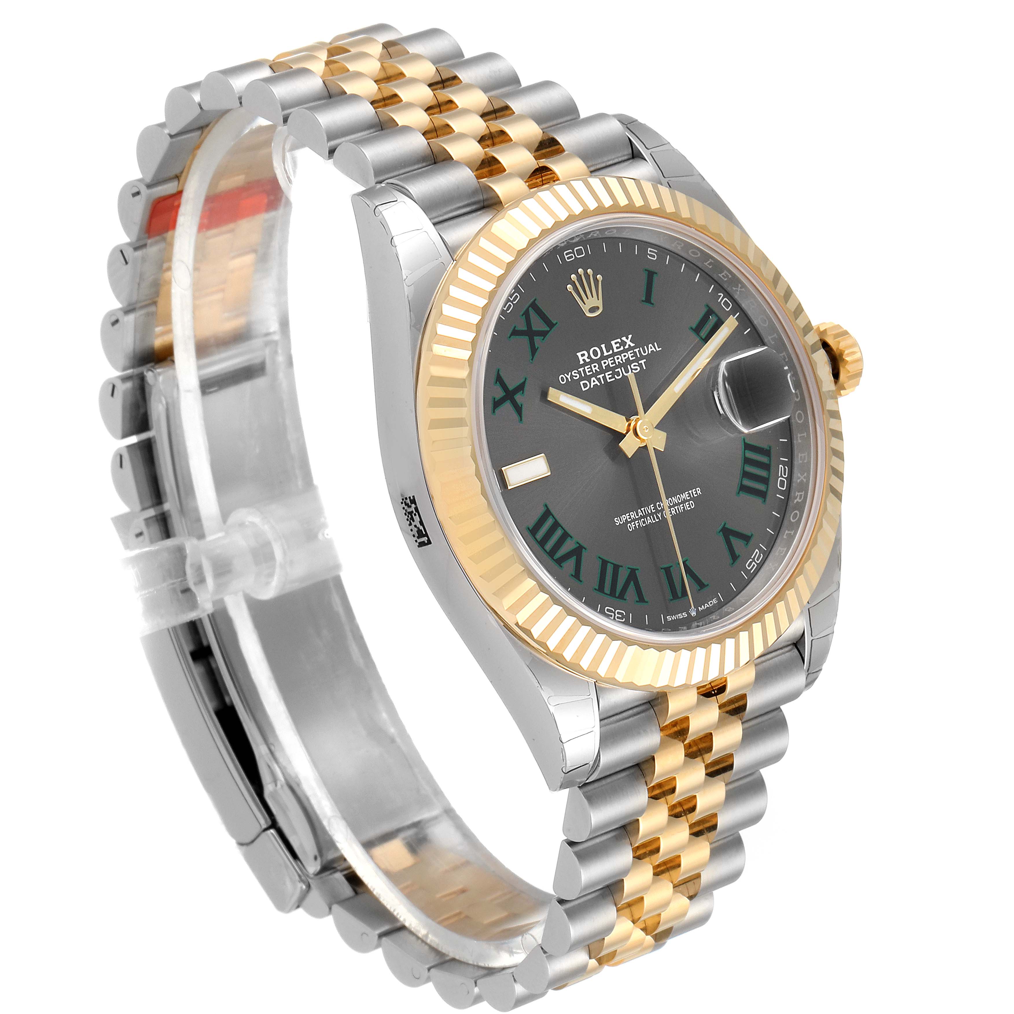 rolex datejust 41 green dial