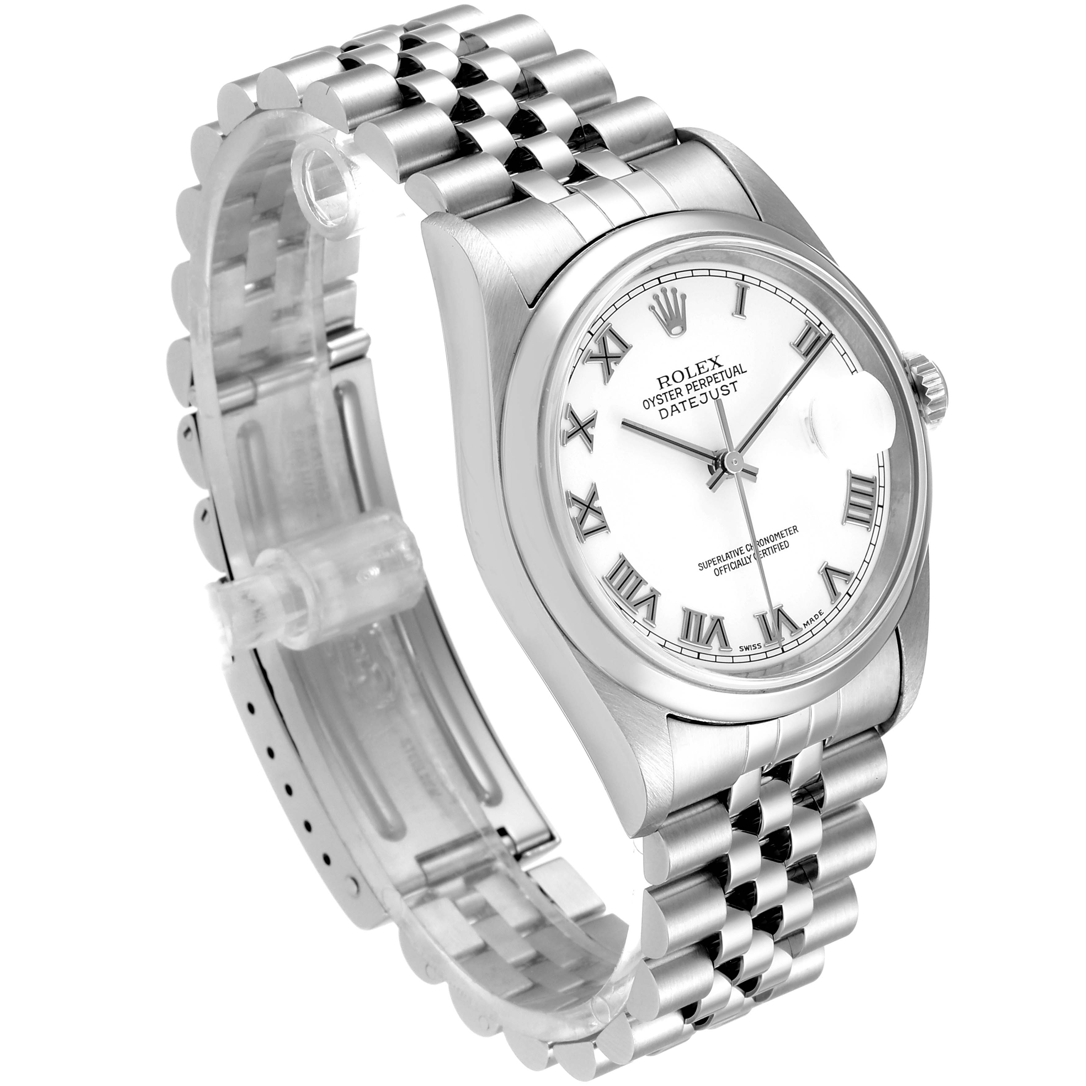 rolex datejust jubilee white dial