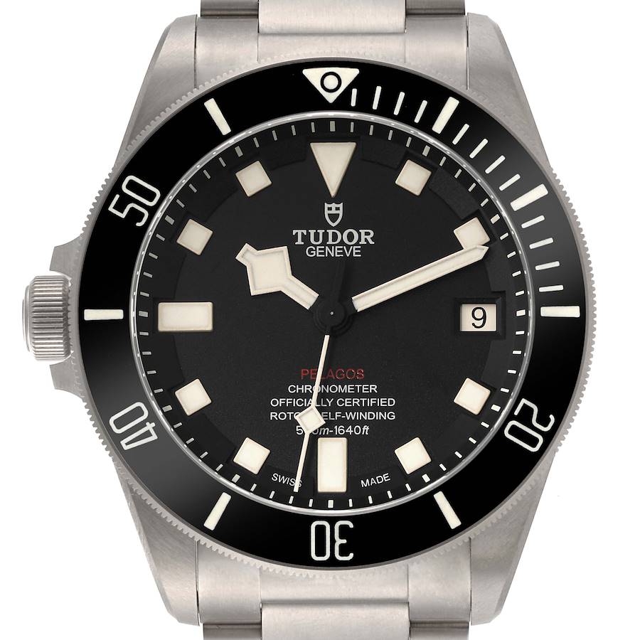 Tudor Pelagos 42mm LHD Titanium Steel Mens Watch 25610 Unworn SwissWatchExpo