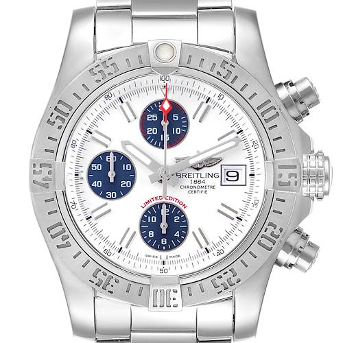 Photo of Breitling Aeromarine Super Avenger White Dial Mens Watch A13381