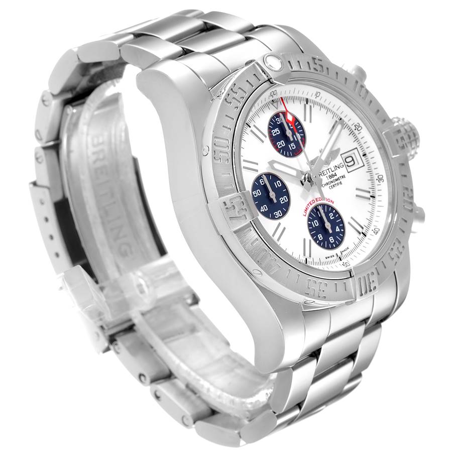 Breitling super avenger 2024 2 white face