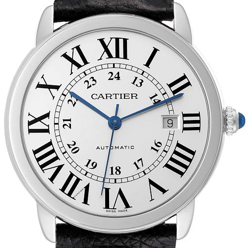 Photo of Cartier Ronde Solo XL Silver Dial Automatic Steel Watch WSRN0022