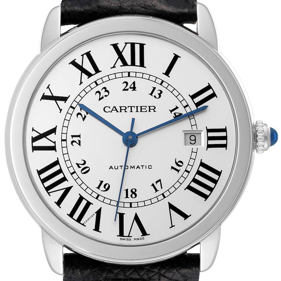 Cartier Ronde Solo XL Silver Dial Automatic Steel Watch WSRN0022 SwissWatchExpo