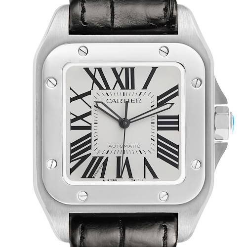Photo of Cartier Santos 100 Large Steel Mens Watch W20073X8