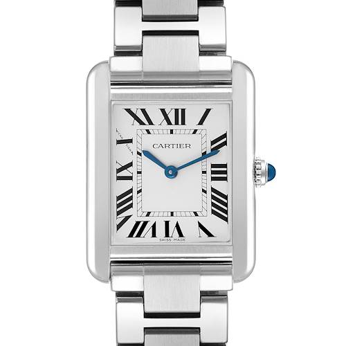 Photo of Cartier Tank Solo Small Steel Silver Dial Ladies Watch W5200013