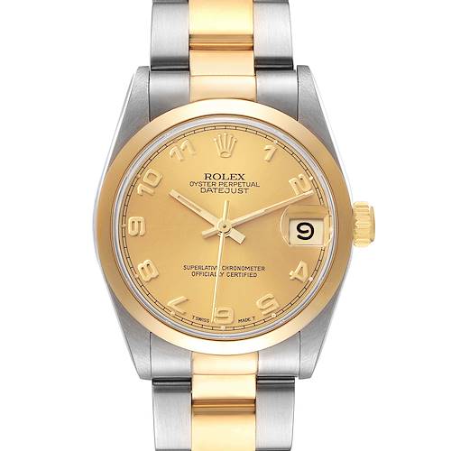 Photo of Rolex Datejust Midsize 31 Steel Yellow Gold Ladies Watch 68243