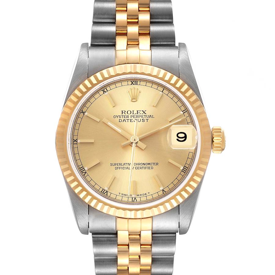 Rolex Datejust Midsize Steel Yellow Gold Ladies Watch 78273 Box Papers SwissWatchExpo