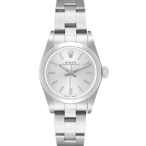 Photo of Rolex Oyster Perpetual Steel Silver Dial Ladies Watch 76080