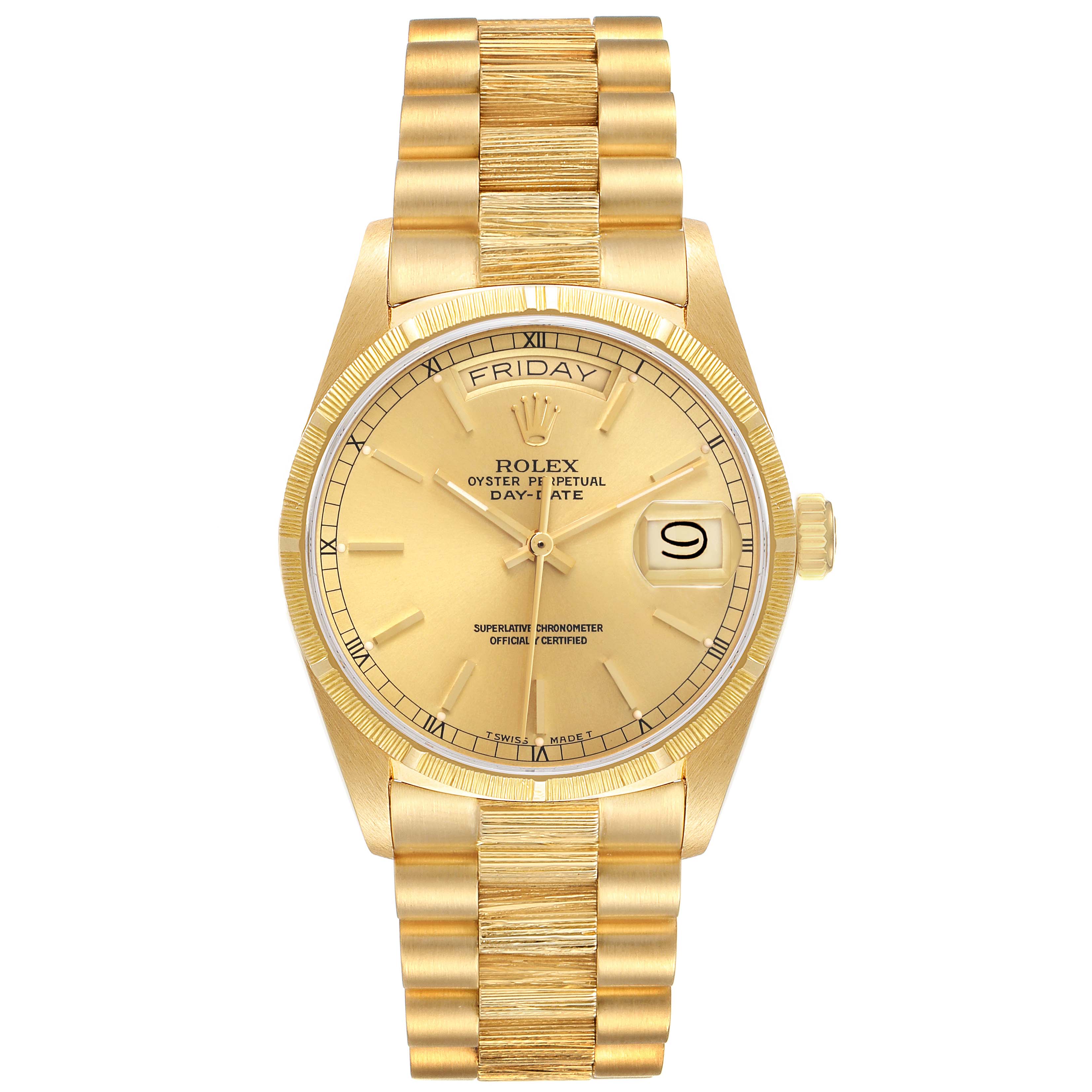 ROLEX ゴールド 掛時計 ロレックス/オイスターパーペチュアル/ゴールドゼファーダイヤル