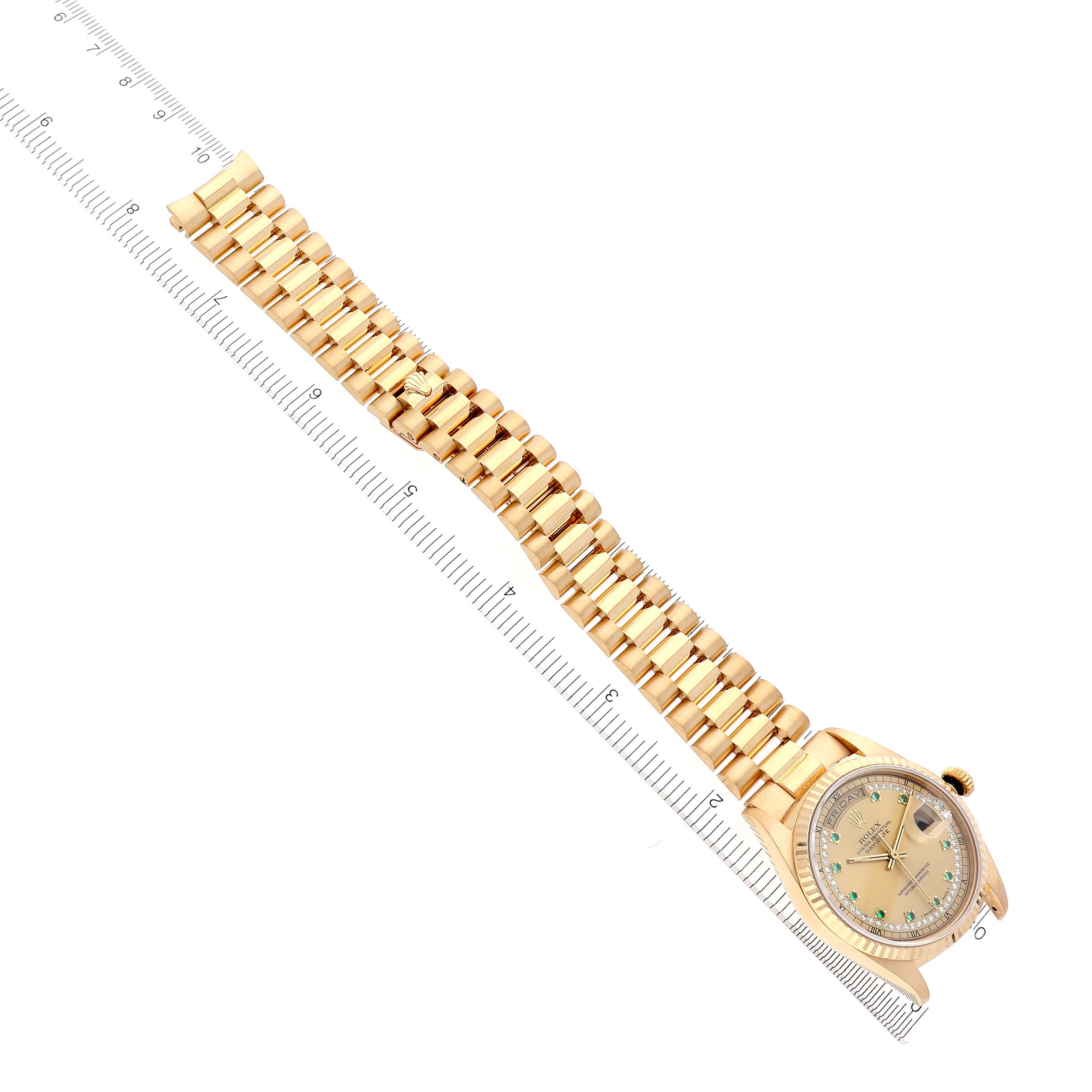 The Rolex Datejust is shown at a slight angle, displaying the watch face, bracelet, and side view.