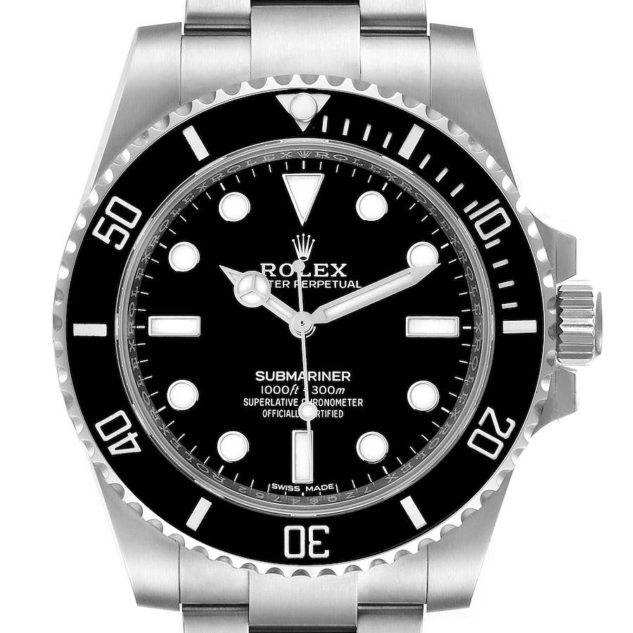 Rolex Submariner 40mm Black Dial Ceramic Bezel Steel Watch 114060 Unworn SwissWatchExpo