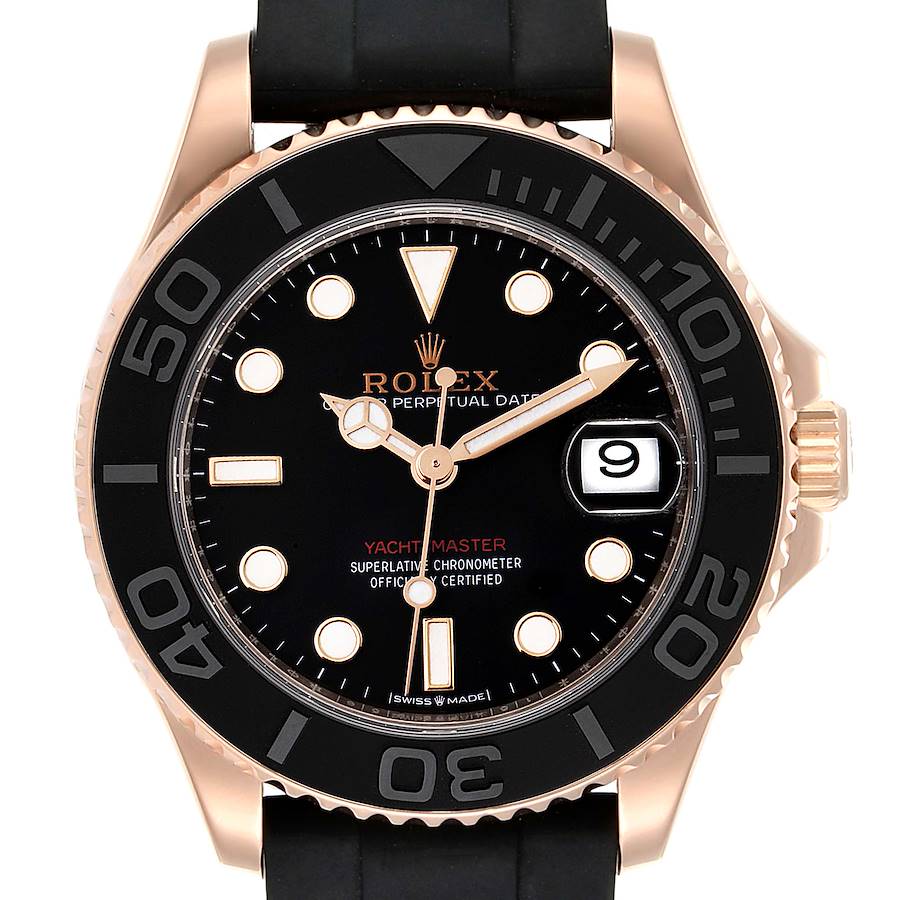 NOT FOR SALE Rolex Yachtmaster 37 18K Everose Gold Rubber Strap Watch 268655 Unworn PARTIAL PAYMENT SwissWatchExpo