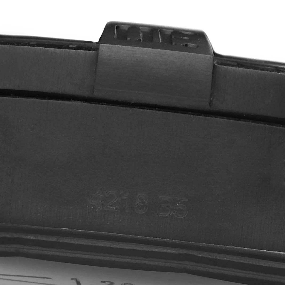 The image shows a close-up of a rubber strap clasp for the Breitling Avenger V17310A/CA23 Men's Titanium Blue Dial watch.