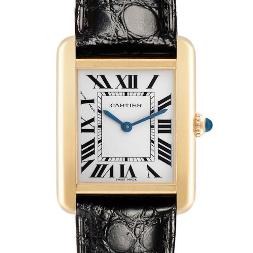 Photo of Cartier Tank Solo Small Yellow Gold Ladies Watch W1018755