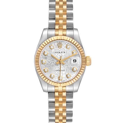Photo of Rolex Datejust Anniversary Diamond Dial Yellow Gold Ladies Watch 179173