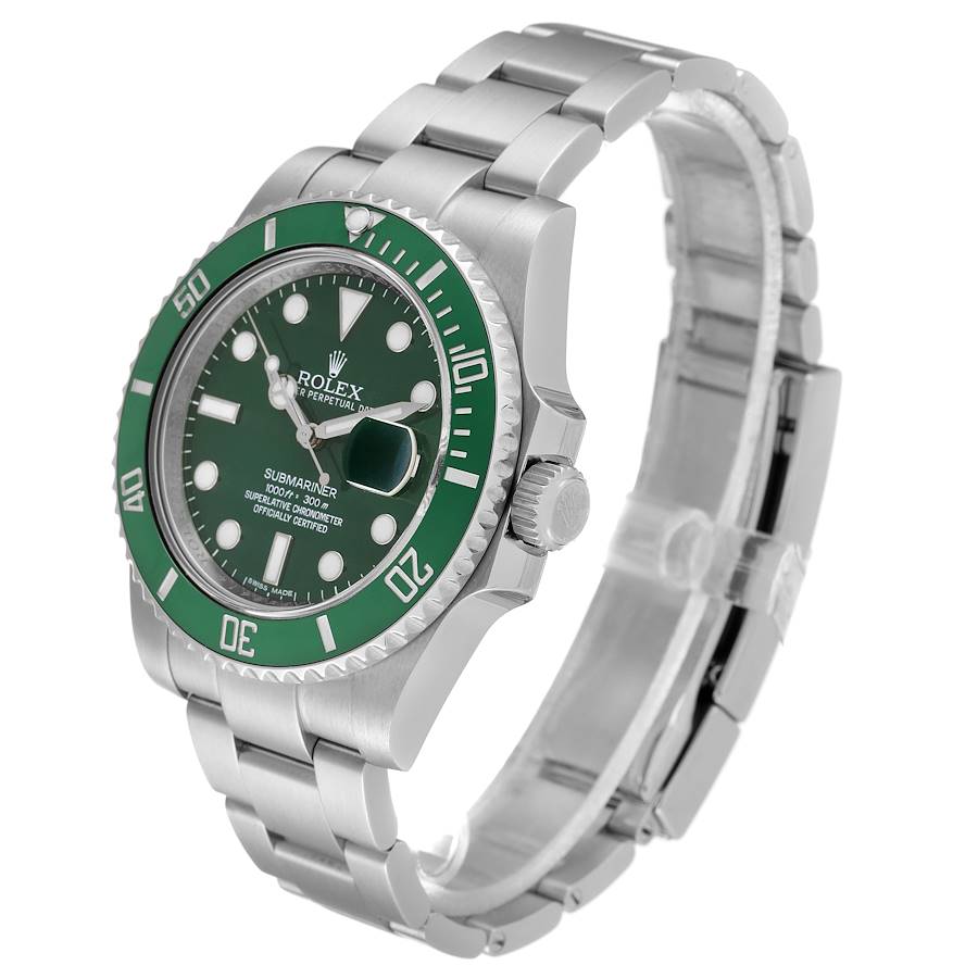 Rolex Submariner Hulk Green Dial Bezel Steel Mens Watch 116610LV SwissWatchExpo