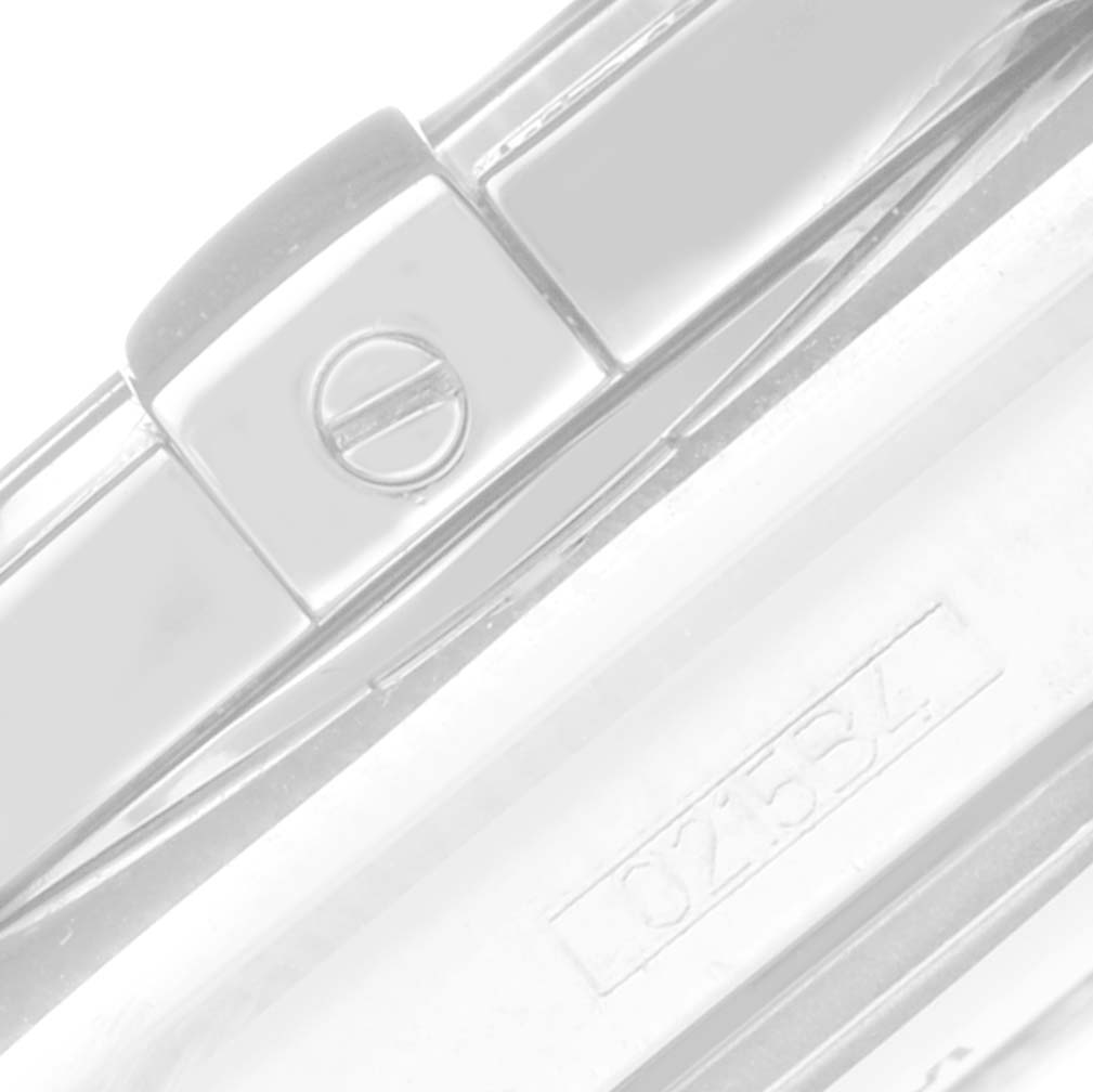 The image shows a close-up of the clasp and part of the bracelet of a Breitling Galactic A3733053/A717 Men's Stainless Steel Mother of Pearl Dial A3733053/A717 Men's Stainless Steel Mother of Pearl Dial watch.