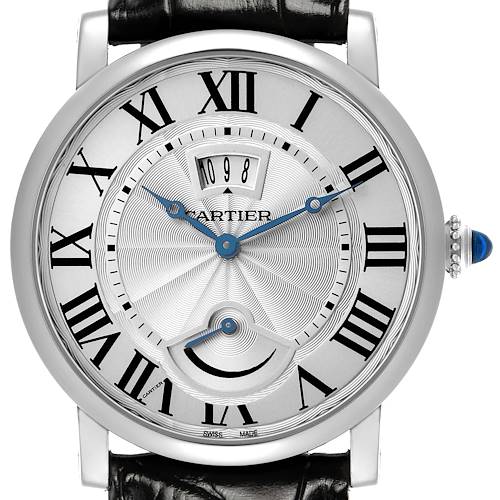 Photo of Cartier Rotonde Power Reserve Silver Dial Steel Mens Watch W1556369