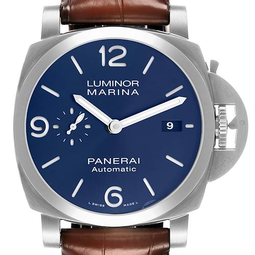 Photo of Panerai Luminor Marina Quaranta Steel Blue Dial Mens Watch PAM01370