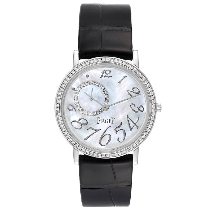 Piaget Altiplano Mother Of Pearl White Gold Diamond Mens Watch