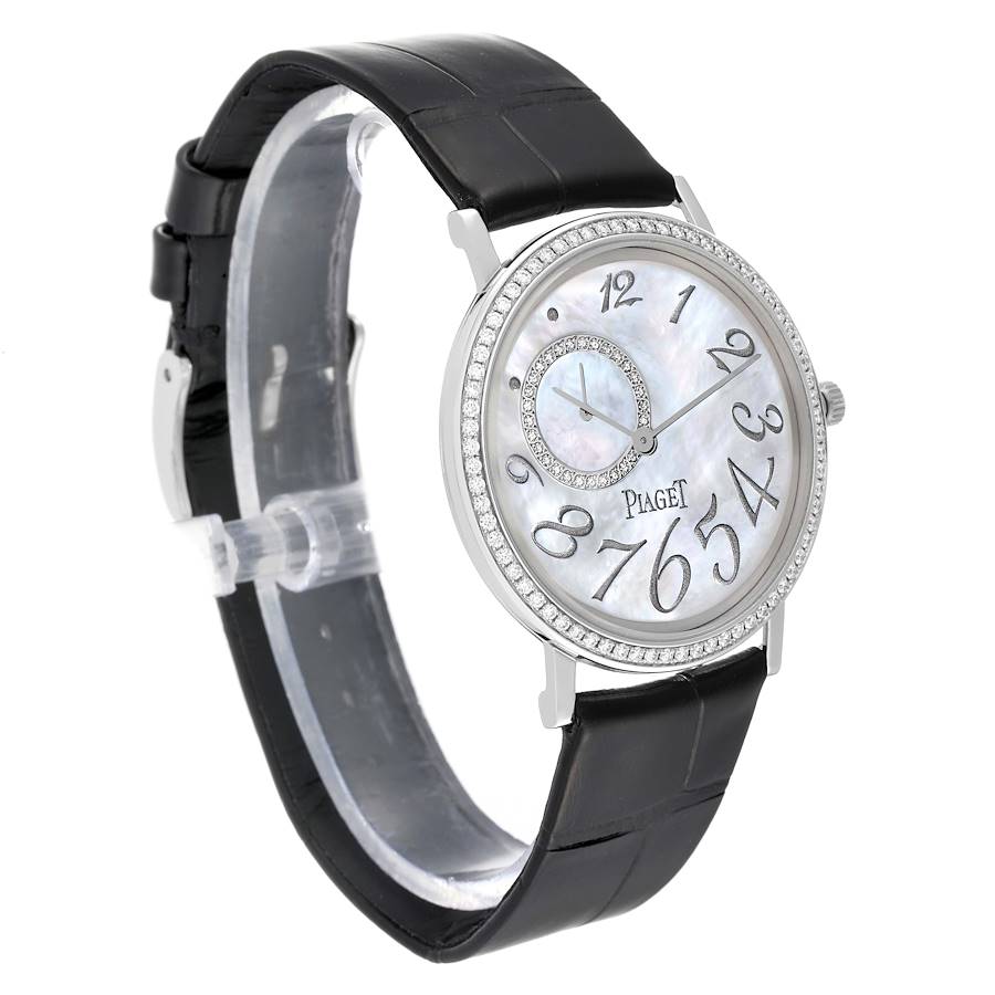 Piaget Altiplano Mother Of Pearl White Gold Diamond Mens Watch