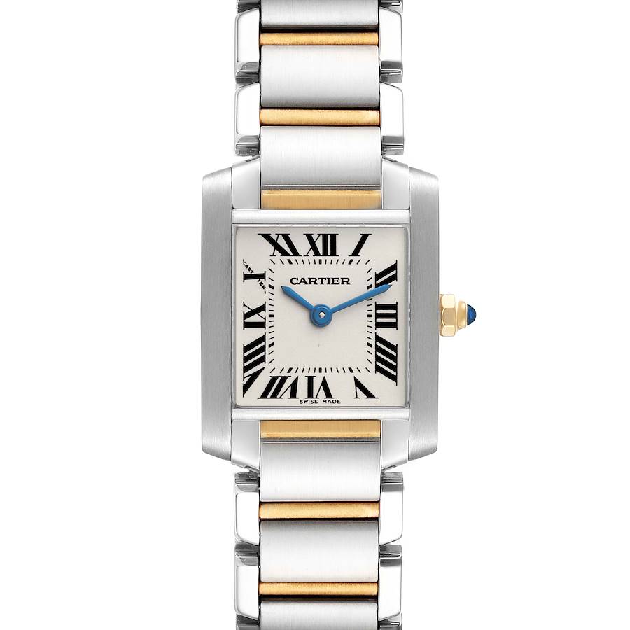 Cartier Tank Francaise Small Steel Yellow Gold Ladies Watch W51007Q4 ADD TWO LINKS SwissWatchExpo