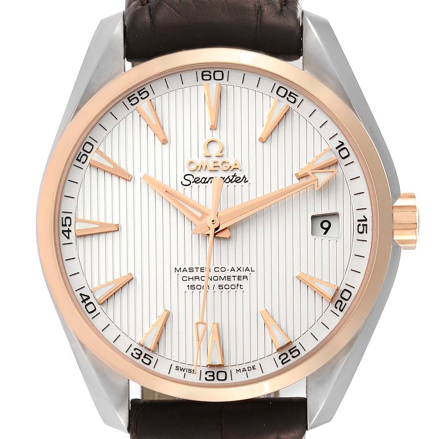 Omega Seamaster Aqua Terra Steel Rose Gold Mens Watch 231.23.42.21.02.001 SwissWatchExpo