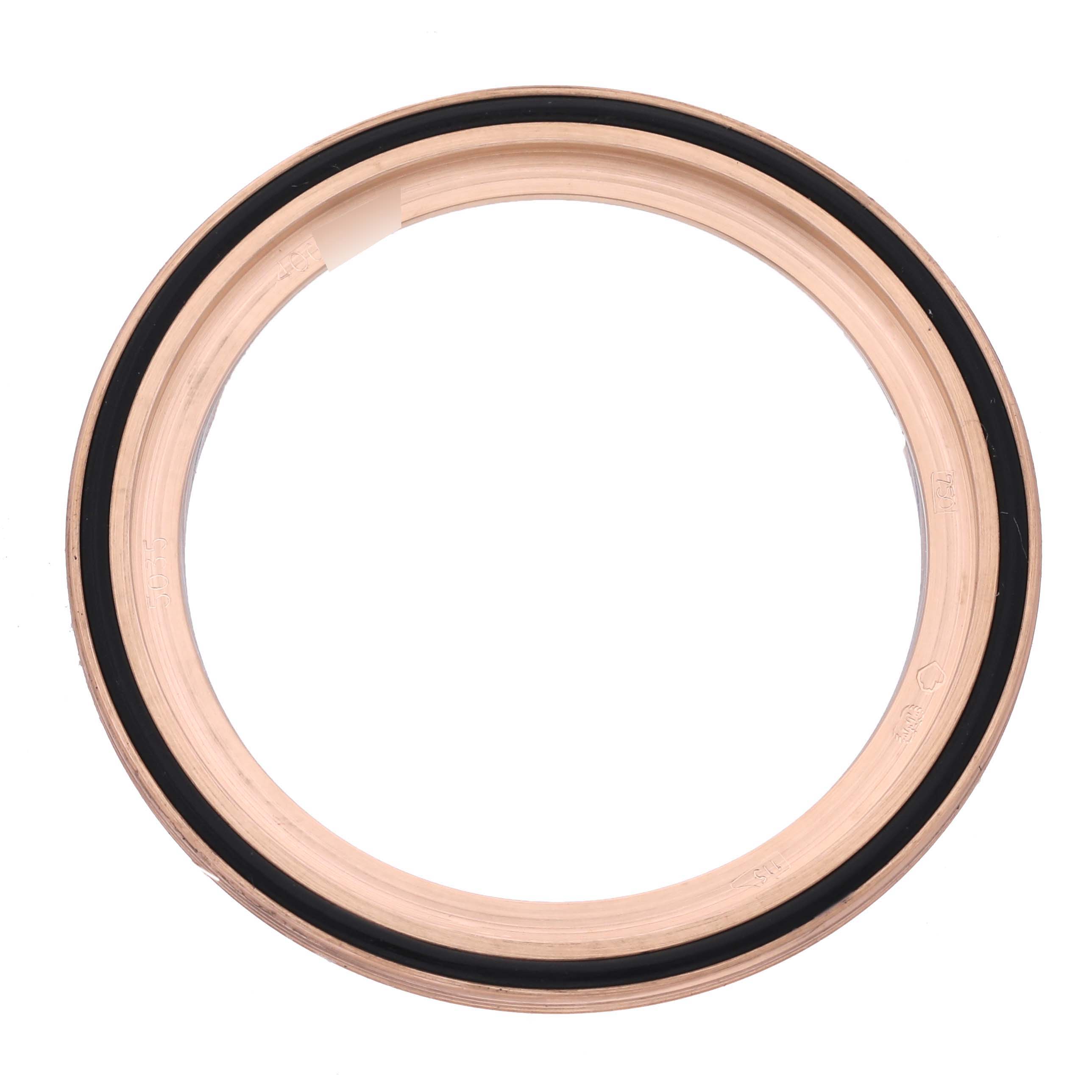 The image shows a top view of the bezel for the Patek Philippe Complications 5035R-001 Men
s Rose Gold Silver Dial 5035R-001 Men
s Rose Gold Silver Dial model.