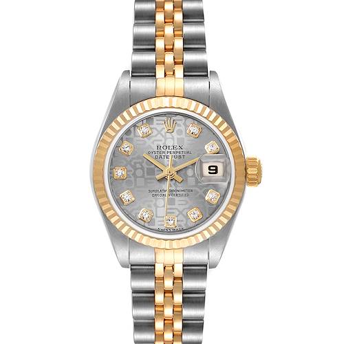 Photo of NOT FOR SALE Rolex Datejust Steel Yellow Gold Diamond Dial Ladies Watch 79173 Box Papers PARTIAL PAYMENT