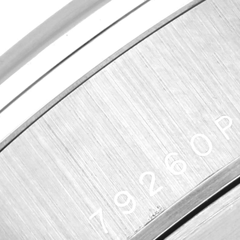 This close-up image shows the engraved model number on the case back of the Tudor Prince watch.