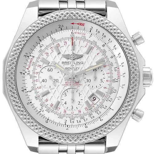 Photo of Breitling Bentley B06 Silver Dial Steel Mens Watch AB0611 Box Card