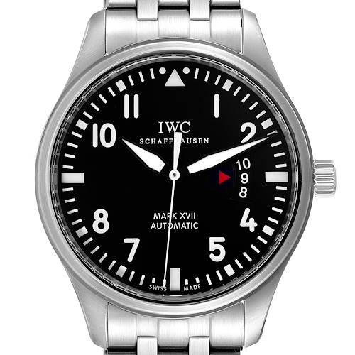 Photo of IWC Pilots Mark XVII Automatic Black Dial Steel Mens Watch IW326504 Box Card